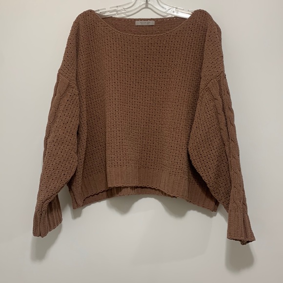 Mauve Chenille Knit Sweater - Picture 2 of 8
